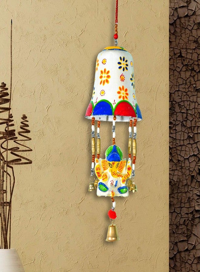 Dreamkraft Handmade Big Bell Ganesh Door Hangings for Wall Home Decoration(Multicolor) - Image 2