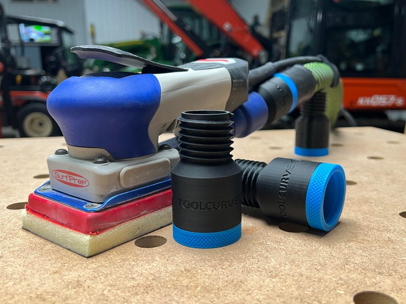 ToolCurve Hose Adapter Compatible with Festool 27mm Hose to SurfPrep Sanders - Image 2