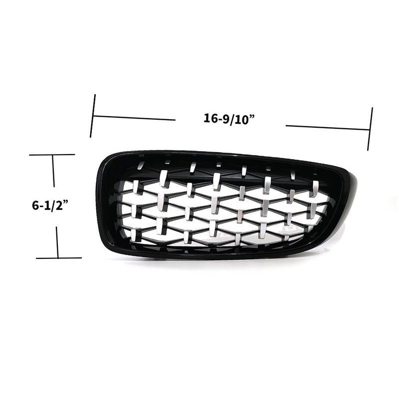 SNA شبكة كلى SNA كروم ماسية F32 لسيارة BMW الفئة الرابعة F32 F33 F36 (2014-2019) F82 F83 M4 F80 M3 (2015-2019) (شبكة أمامية من ABS، مجموعة من قطعتين) - Image 2