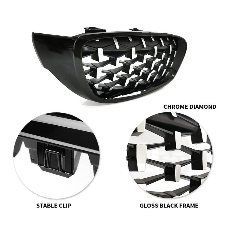 SNA شبكة كلى SNA كروم ماسية F32 لسيارة BMW الفئة الرابعة F32 F33 F36 (2014-2019) F82 F83 M4 F80 M3 (2015-2019) (شبكة أمامية من ABS، مجموعة من قطعتين) - Image 3