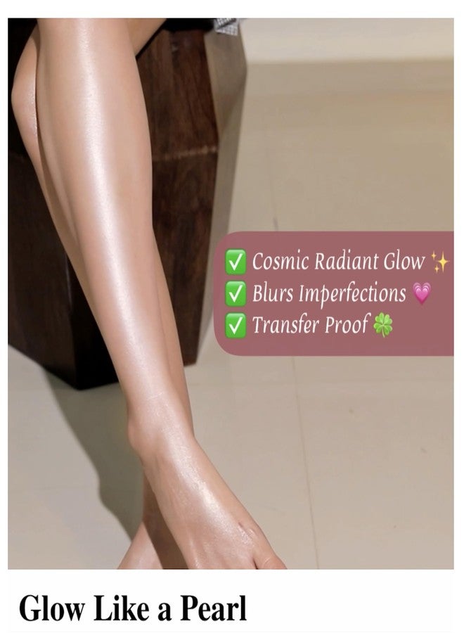 LAMIOR LA MIOR Cosmic Glow Body Highlighter - Aurora | Liquid Highlighter for Body, Flawless Radiance, Lit-from-Within, Blurs Imperfections, Transfer & Sweat Proof, Clean - 50ml - Image 5