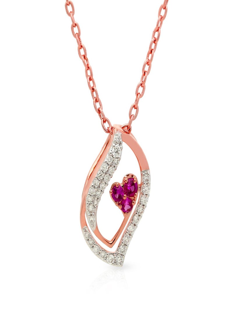 Malabar Gold and Diamonds 18 Carat 750 Purity Mine Diamond Pendant MRGHTH073PN1  - Image 1