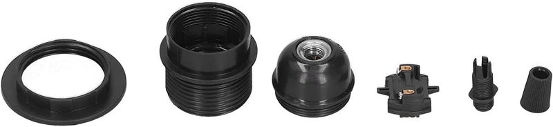Shock rubber edge HEEPDD E27 Light Socket, Half Thread Screw Mouth Lamp Holder with Cord Buckle, High Strength PPA Plastic Shell, Conductive Copper Sheet, for E27 Light Bulbs Home Use All need matching options Diverse application fit Space saving design picks Classic trendy design picks Chemical free Compact design Durability enhanced Batch consistent craftsmanship Neat shape Field tested quality Precision made Repeated use friendly design Non sticky surface Any KSA address orderable Long term heavy use compatible Indoor outdoor all-purpose fit Pre-sale confirmed stock Tight fitted parts Stable base Quick assemble Changing environment compatible Global light sturdy raw material Trendy budget practical design Various size alternatives - Image 3