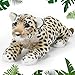 RoundFunny 15 Inch Stuffed Animal Leopard Easter Gifts Cheetah Plush Realistic Wild Jungle Animals Leopards Toys for Girls Boys Birthday Leopard - Image 2