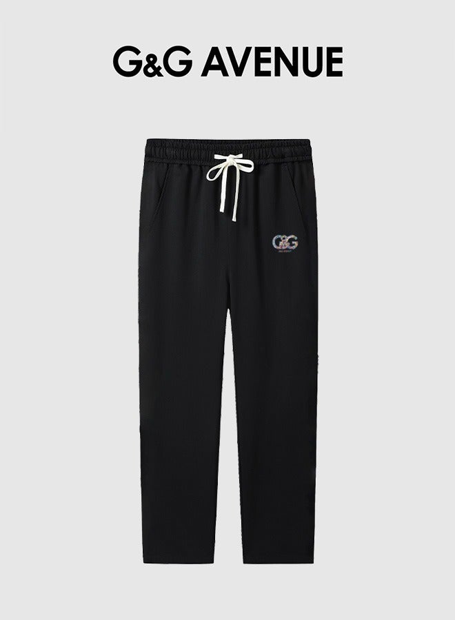 G&G AVENUE Spring and autumn New Ultra-thin summer style High Quality Men's Drawstring Casual Sports Pants Elastic Jogging Fashion Pure Cotton Exercise Outdoor Versatile Sports Pants - Image 1
