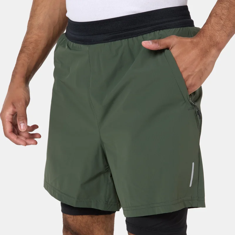 Sun and Sand Sports Green Men's Hybrid Shorts for Men | Best Price UAE
