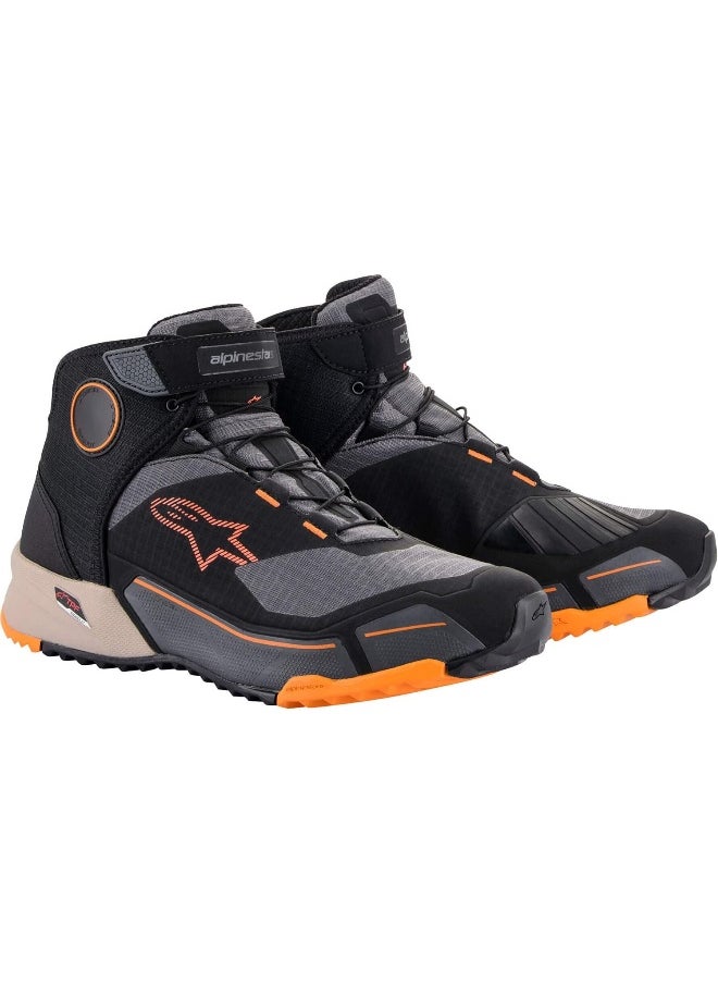Alpinestars Cr-X Drystar® Riding Shoes, Black/Light Brown/Orange, 9  - Image 2