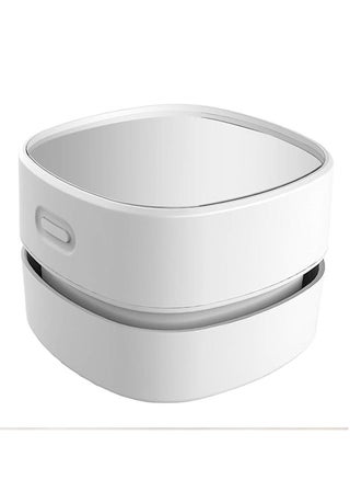 Desktop Vacuum Cleaner, Mini Table dust Sweeper Energy Saving,High Endurance up to 90 mins,Cordless&360º Rotatable Design for Keyboard/Home/School/Office(White) - pzsku/ZDA6BEB9E9C4F2AF46FB8Z/45/_/1690538673/a9c973ec-7ef7-4e3b-9dd2-716fac7091d6