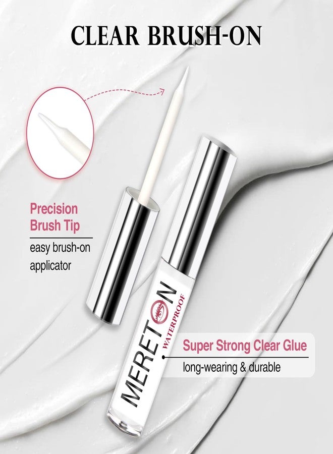 MERETON Eyelash Glue for False Eyelashes - Super Strong Hold Clear Waterproof Long-Lasting Strip Lash Glue Fast Drying Eyelash Adhesive 5ml/0.17oz White - Image 5