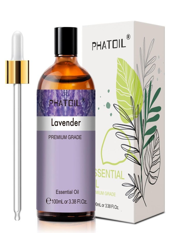 PHATOIL Lavender 3.38fl.oz Essential Oil, PHATOIL Aromatherapy Essential Oils for Diffuser, Humidifier, Perfect for DIY Soap, Candle, Bath Bombs Making(100ml - Image 1