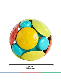 Bright Starts Bright Starts Wobble Bobble Activity Ball Toy, Baby & Toddler Crawl Toy, Interactive Sounds & Textures, Ages 3 Months+  - Image 5