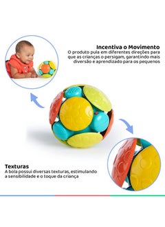 Bright Starts Bright Starts Wobble Bobble Activity Ball Toy, Baby & Toddler Crawl Toy, Interactive Sounds & Textures, Ages 3 Months+  - Image 3