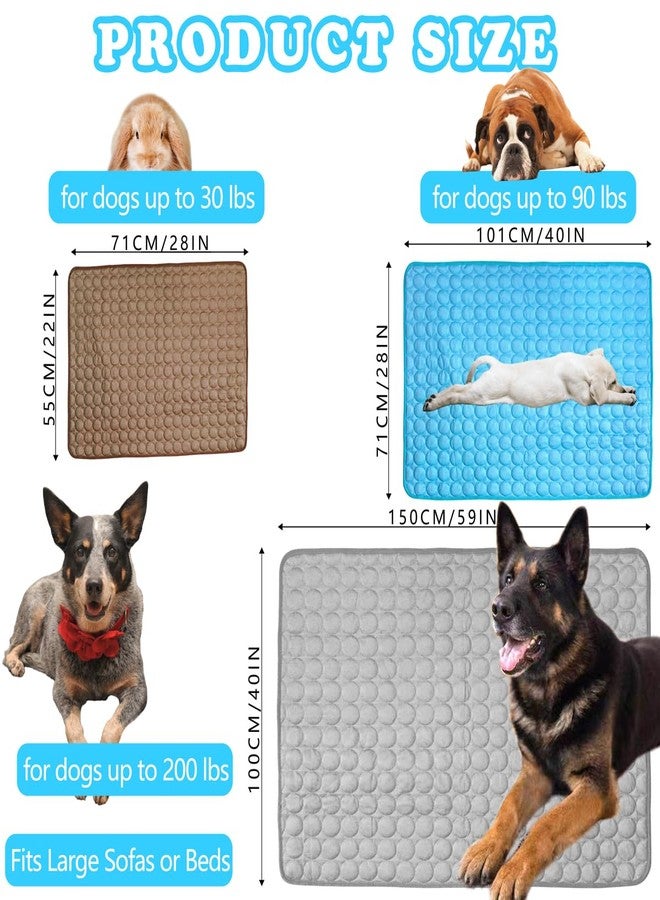 NXDZI Dog Cooling Mat for Dogs, Pet Cooling Pad Bed for Dog Easy Washable for All Types of Pets and Perfect for Both Indoor and Outdoor Use, Including Car Seats 59" x 40" - Image 3