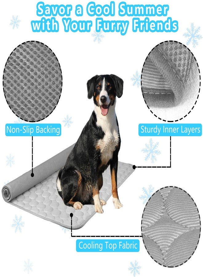 NXDZI Dog Cooling Mat for Dogs, Pet Cooling Pad Bed for Dog Easy Washable for All Types of Pets and Perfect for Both Indoor and Outdoor Use, Including Car Seats 59" x 40" - Image 2