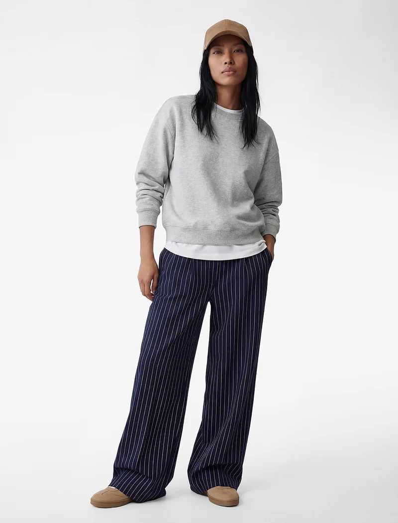 كوتون Striped Palazzo Pants