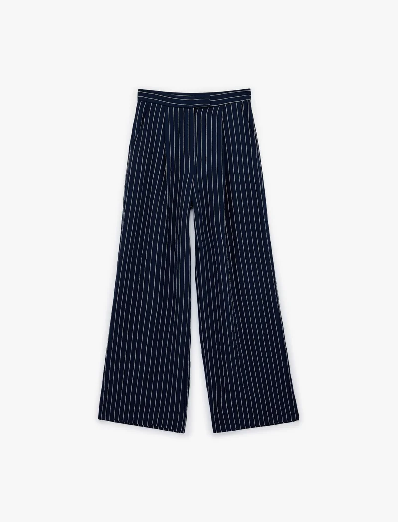 كوتون Striped Palazzo Pants