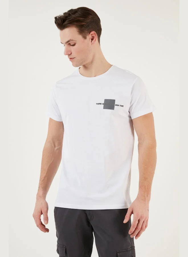 Buratti  Buratti Crew Neck Cotton Slim Fit T Shirt Men's T SHIRT 541THERE for Men | Best Price UAE