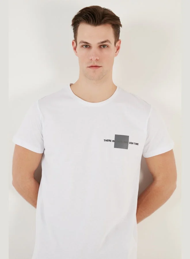 Buratti  Buratti Crew Neck Cotton Slim Fit T Shirt Men's T SHIRT 541THERE for Men | Best Price UAE