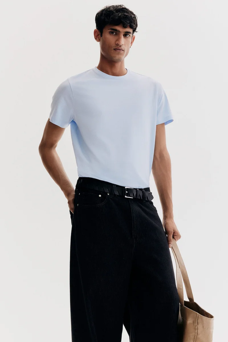 H&M Round-neck T-shirt Slim fit