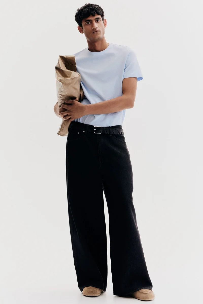 H&M Round-neck T-shirt Slim fit