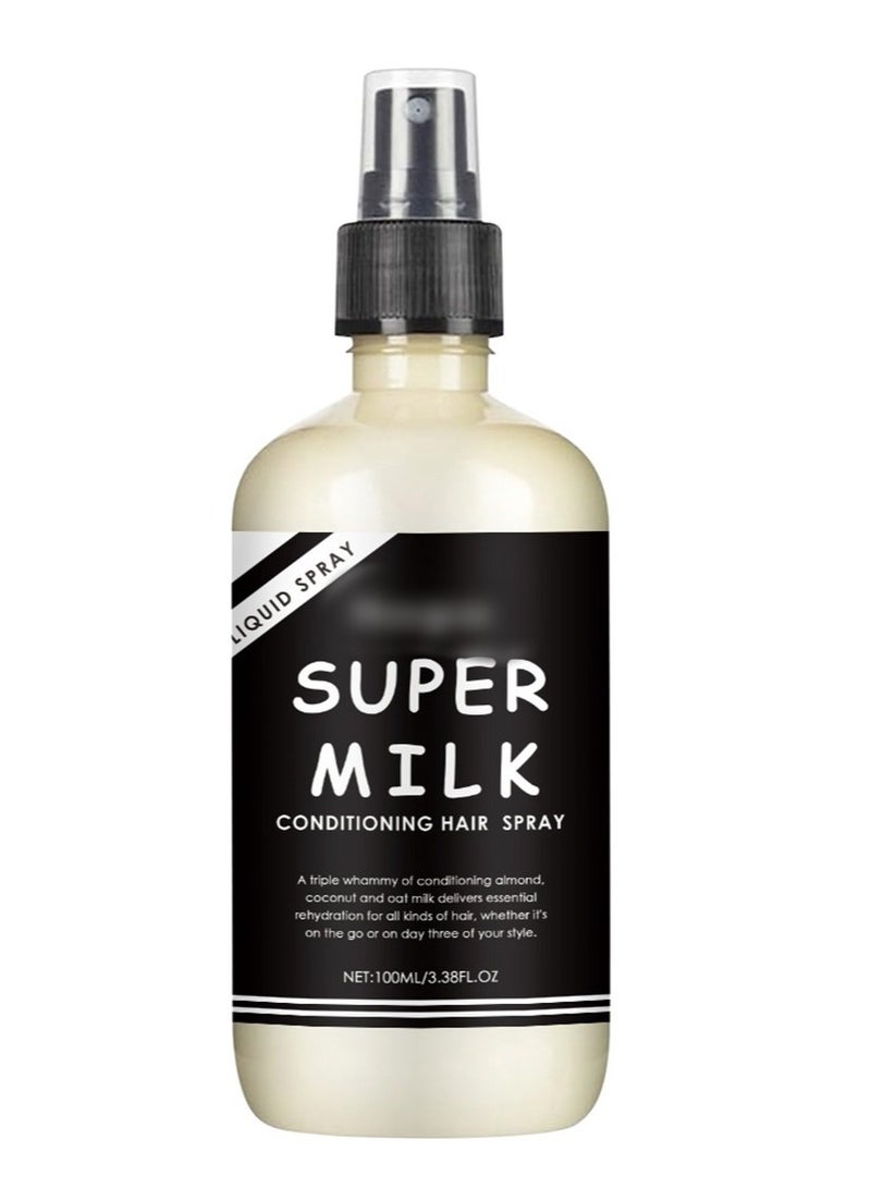 Super Milk Conditioning Hair Primer, Supermilk Hair Primer Conditioner, Super Milk Hair Conditioner Spray Smooth Hair Care, For Hydrating u0026 Protecting Smooth Hair Care (100ml) - Image 1