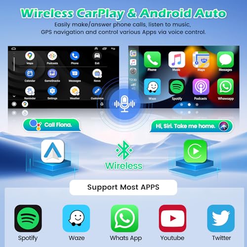 Roinvou 4+64G Car Radio for Ford Expedition 2007-2014 (Auto A/C), 9" Touch Screen Bluetooth Radio with Carplay Android Auto 32EQ WiFi GPS Navigation Mirror Link 1280 * 720 Resolution - Image 3