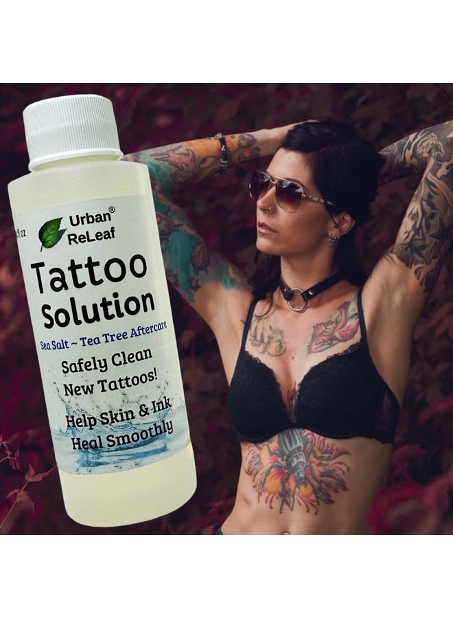 Urban ReLeaf Tattoo Solution ! Natural Sea Salt Aftercare. Safely Clean New Tattoos. Help Skin & Ink Heal Smoothly. Made Fresh in USA. 100% Natural. Reduce ink loss. - Image 5