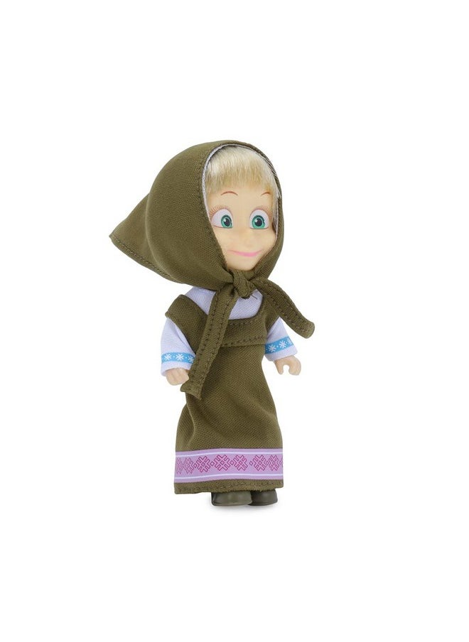 Masha and The Bear - Masha and the Bear 12 Cm Toy Doll | Famous Cartoon | Ideal Gift Set for Girls Kids (Masha Set -Olive) - Image 1