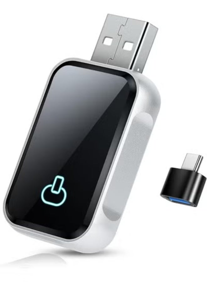 Wireless CarPlay & Android Auto Adapter - 2-in-1 USB/Type-C Stick - Plug & Play Converter for Wired Cars - Compact & Fast Connection - Image 1