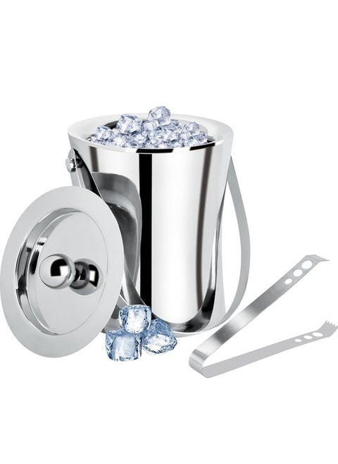Smartserve Ideal Stainless Steel Ice Bucket with Tong 900ml Set of 1
