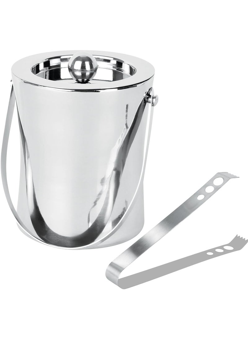Smartserve Ideal Stainless Steel Ice Bucket with Tong 900ml Set of 1