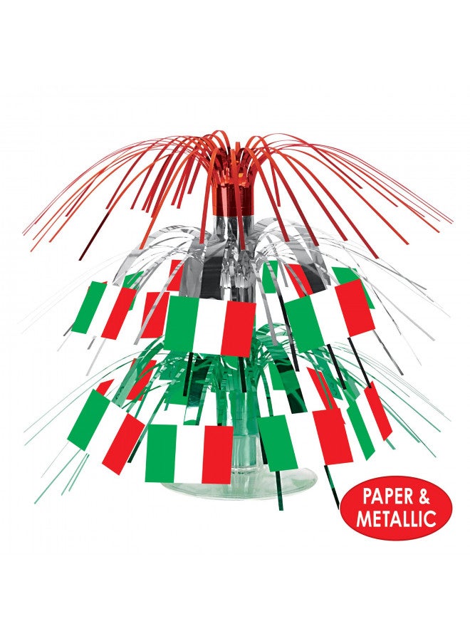 Beistle Italian Flag Mini Cascade Centerpiece Party Accessory (1 count) (1/Pkg) - Image 3