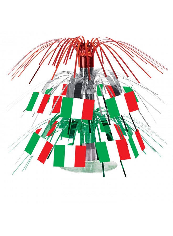 Beistle Italian Flag Mini Cascade Centerpiece Party Accessory (1 count) (1/Pkg) - Image 1