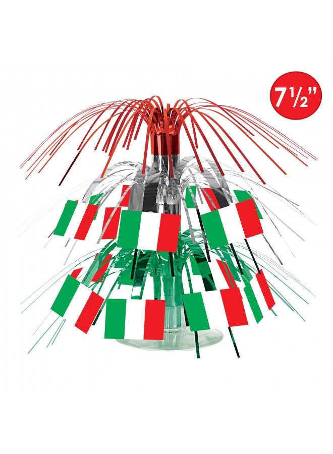 Beistle Italian Flag Mini Cascade Centerpiece Party Accessory (1 count) (1/Pkg) - Image 2
