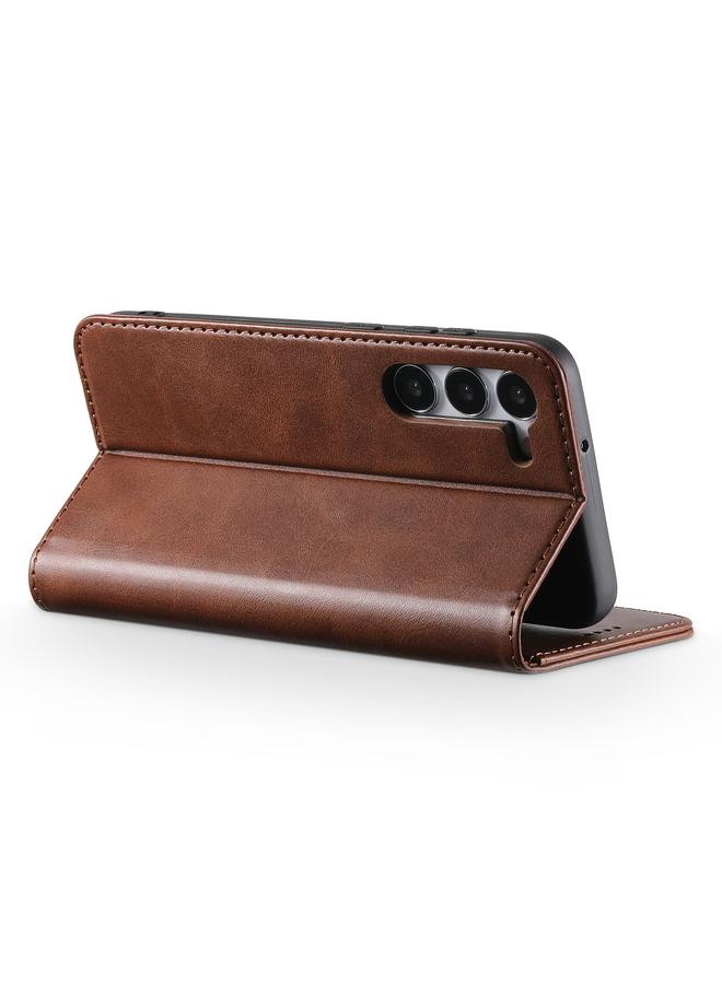 Suteni Case For Samsung Galaxy S24+ 5G Calf Texture Horizontal Flip Leather Phone Case - Image 3