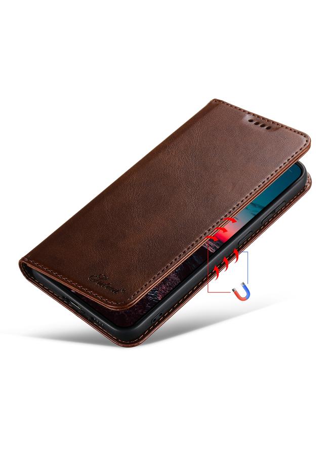 Suteni Case For Samsung Galaxy S24+ 5G Calf Texture Horizontal Flip Leather Phone Case - Image 2