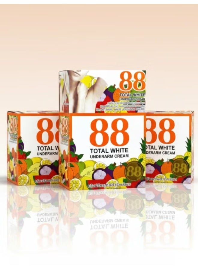 88 Total White 3 PCS Combo Pack Underarm Whitening & Brightening Cream with Vitamin B3 & Licorice, (3x35g) - Image 1