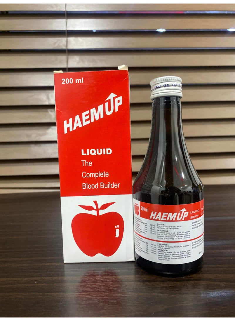 HAEM UP Liquid Oral Supplement with Vitamin B12 and Folic Acid, 200ml
