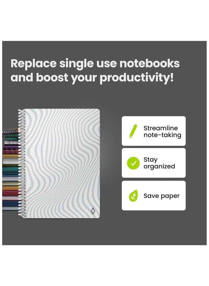 Rocketbook - Smart Reusable Notebook | Eco-Friendly Dotted Grid with Flow State Cover | Includes Pilot Frixion Pen & Microfiber Cloth | Executive Size - Image 1