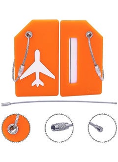 Generic 5 Pack Silicone Luggage Tags with Name ID Cards Easily Identify Your Suitcase  - Image 2