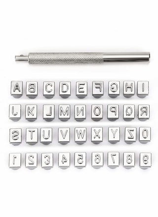 Leather Craft Punch Tool, Capital Letters and Numbers Punch Handle for Leather Art Craft (6.5mm - 36 Pieces) - pzsku/ZDA6C8DDB51DA949157B7Z/45/1743468536/1b7022ec-22e4-4723-a74a-2d47b31c402d