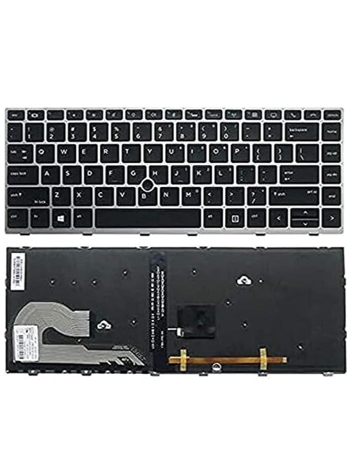 Replacement Keyboard for HP EliteBook 840 G5 840 G6 EliteBook 745 G5 745 G6 Series Laptop with Backlit US Layout P/N L11307-001 L14378-001 - Image 3