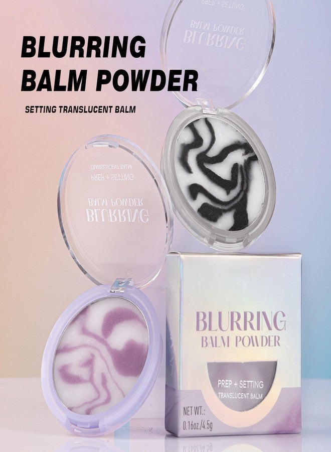 BEUKING Blurring Balm Powder, Setting Translucent Foundation Primers, Oil Control Concealer Pressed Cream Waterproof Sweatproof Making Long Lasting Makeup Primer (#01 Fancy, 0.16 oz) - Image 2