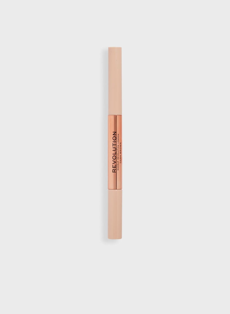 REVOLUTION Fluffy Brow Filter Duo Dark Brown - Image 3