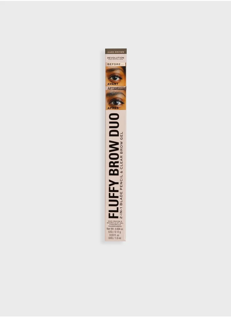 REVOLUTION Fluffy Brow Filter Duo Dark Brown