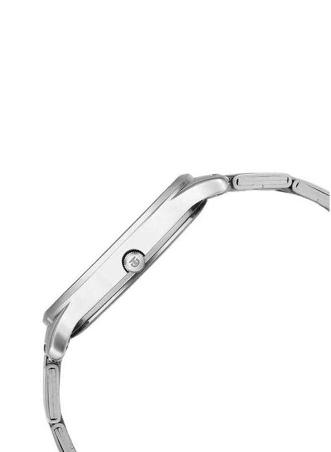 TITAN ساعة يين ويانغ ذات القرص الأسود بتصميم أنالوج مع حزام من الفولاذ المقاوم للصدأ للرجال 1825Sm02 - Image 2