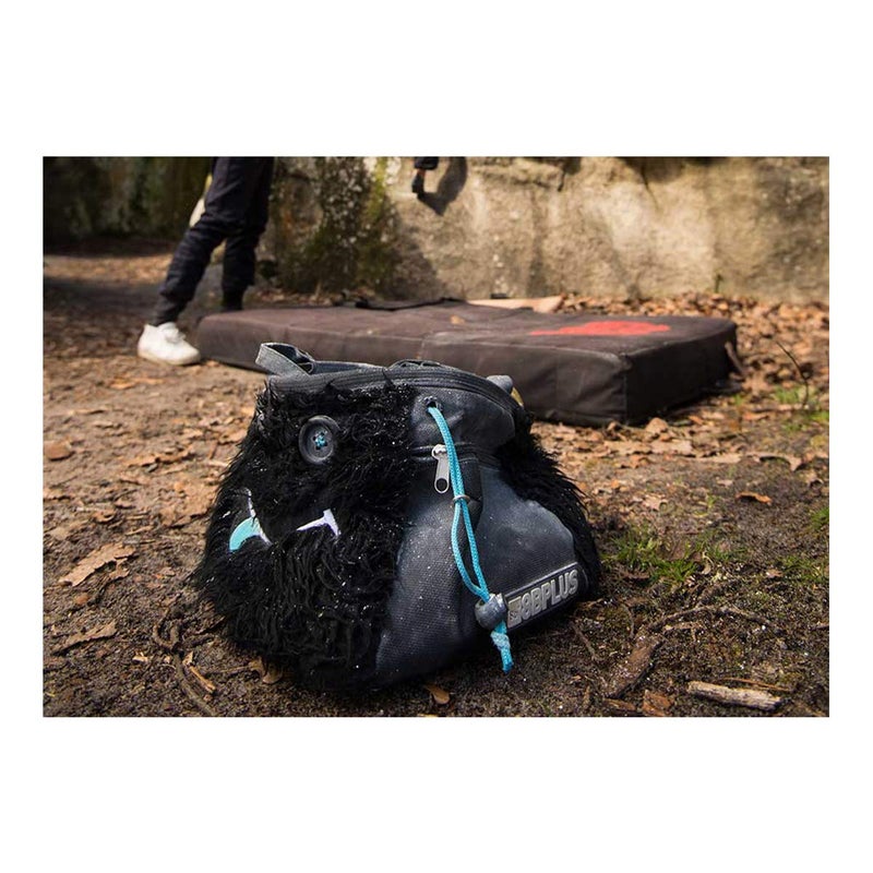 8B+ 8BPLUS 8BPLUS Chalk Bag for Climbing, Bouldering, Belt and Giftbox Included - Wide Opening - Brush Holders, for Left & Right Handers (Hector) - Image 2