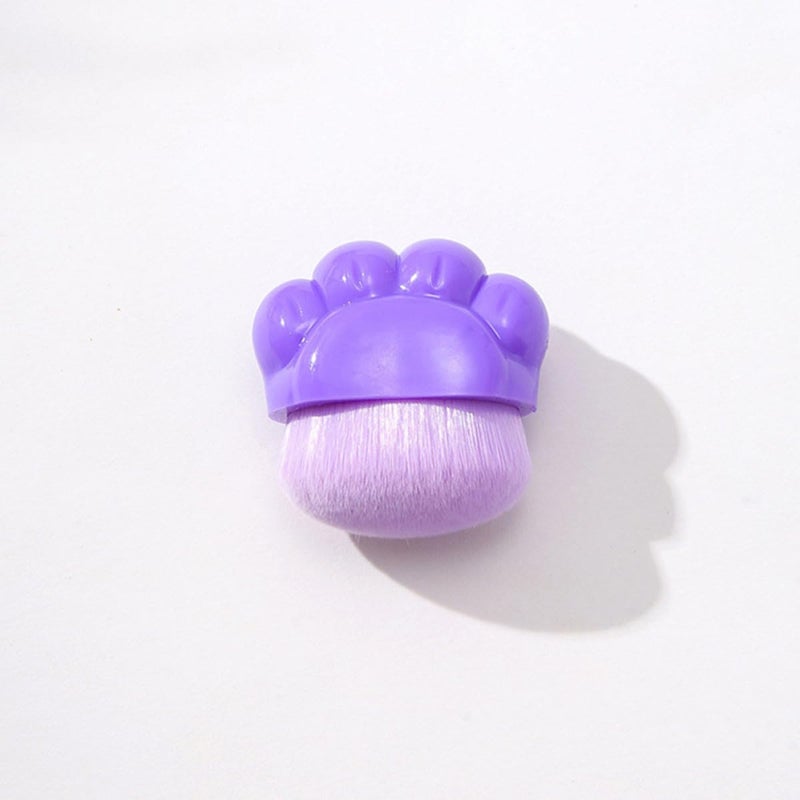 Cat Claw Foundation Brush Portable Concealer Makeup Applicator Brush Purple for Face Cosmetics - Image 3