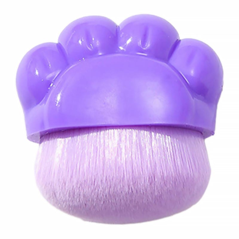 Cat Claw Foundation Brush Portable Concealer Makeup Applicator Brush Purple for Face Cosmetics - Image 1