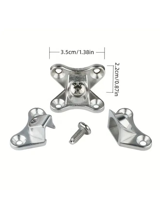 White Zinc Alloy L Shaped Brackets 40pcs Heavy Duty Furniture Connectors - Image 4